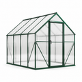 Serre en aluminium avec panneaux en polycarbonate 4 mm 190x250x195 cm vert